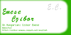 emese czibor business card